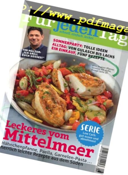 Essen und Trinken fur jeden Tag Germany – August 2017 Cover