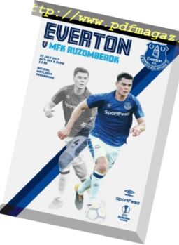 Everton Programmes – Everton v MFK Ruzomberok – 27 July 2017