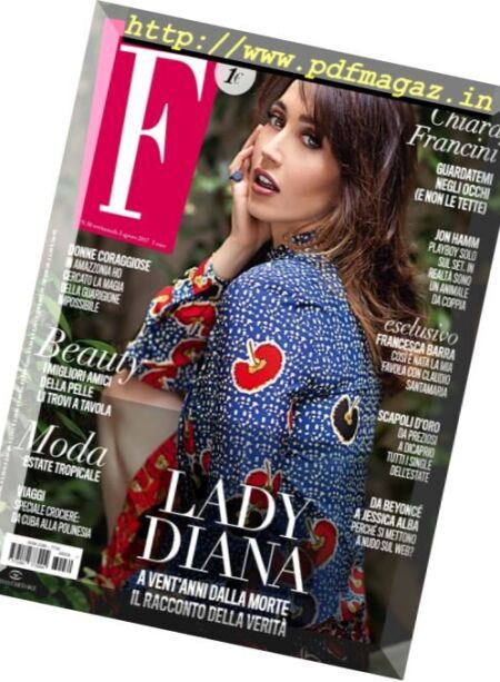 F – 2 Agosto 2017 Cover