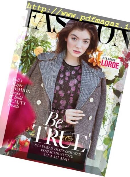 Fashion Magazine – September 2017 Cover