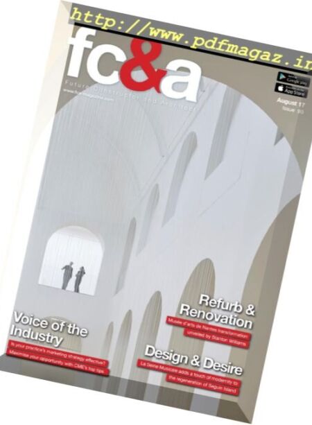 FC&A.Future Constructor & Architect – August 2017 Cover