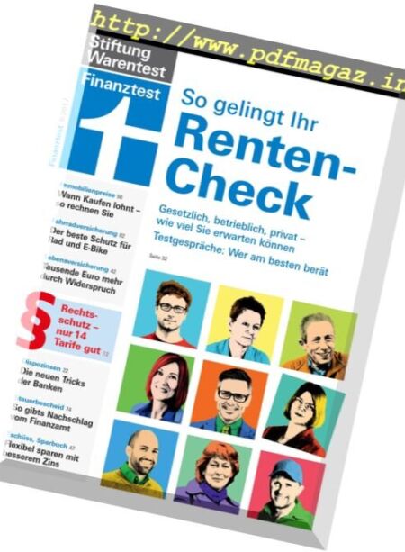 Finanztest – August 2017 Cover