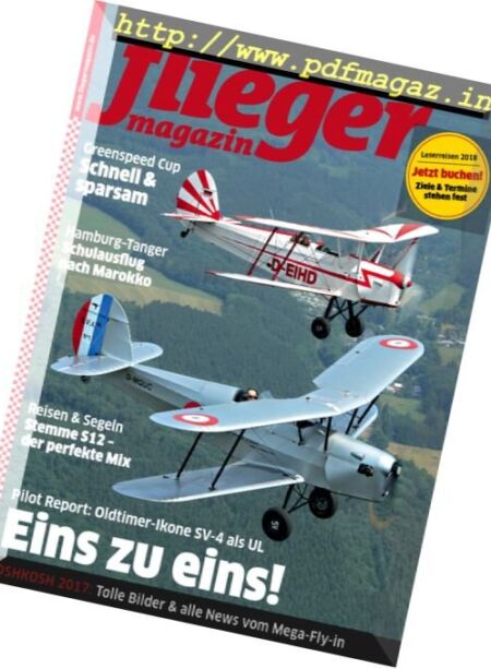 Fliegermagazin – September 2017 Cover
