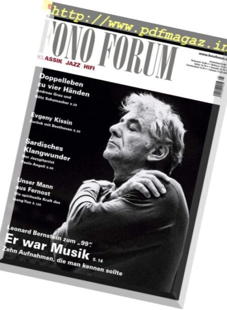 Fono Forum – September 2017 Cover