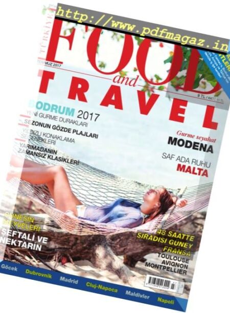 Food and Travel Turkey – Temmuz 2017 Cover