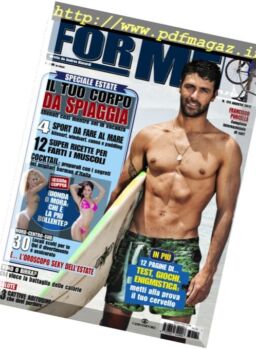For Men Magazine – Agosto 2017