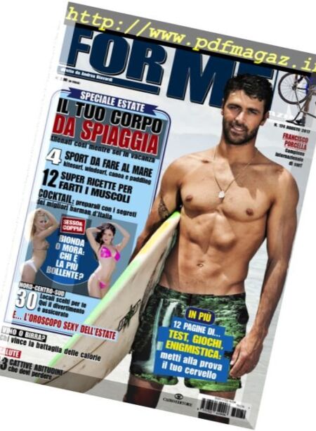 For Men Magazine – Agosto 2017 Cover