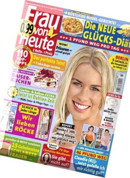 Frau von Heute – 11 August 2017 Cover