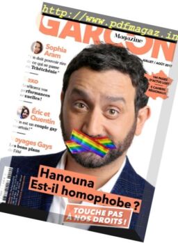 Garcon Magazine – Juillet-Aout 2017
