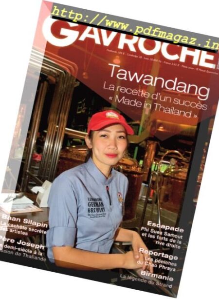Gavroche Thailande – Aout 2017 Cover