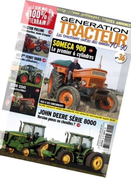 Generation Tracteur – Juillet-Aout 2017 Cover