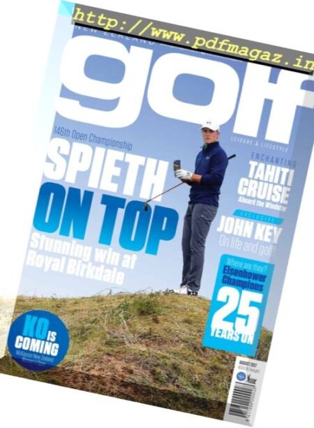 Golf New Zealand – August 2017 Cover