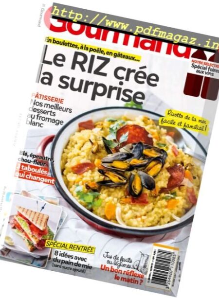 Gourmand – 30 Aout au 12 Septembre 2017 Cover