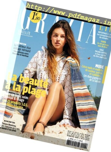 Grazia France – 4 au 10 Aout 2017 Cover