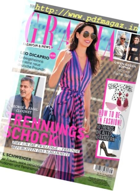 Grazia Germany – 24 August 2017 Cover