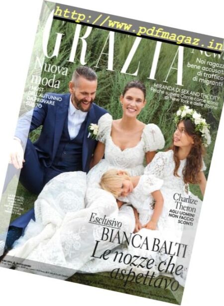 Grazia Italia – 10 Agosto 2017 Cover