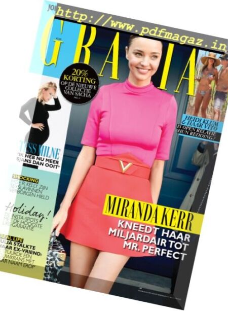 Grazia Netherlands – 26 Juli – 1 Augustus 2017 Cover