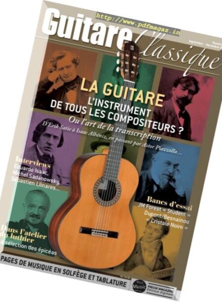 Guitare Classique – Septembre-Novembre 2017 Cover