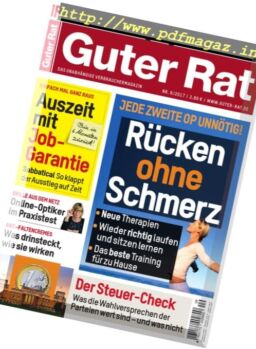 Guter Rat – September 2017