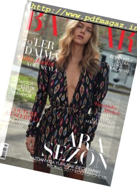 Harper’s Bazaar Turkey – Agustos 2017 Cover