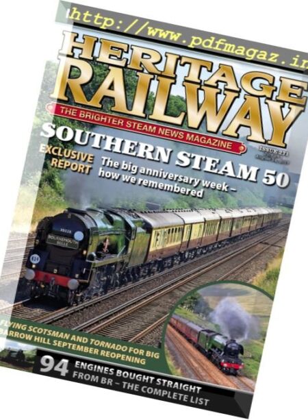 Heritage Railway – July 28 – 24 August 2017 Cover
