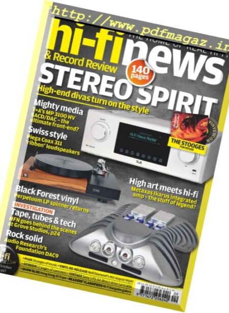 Hi-Fi News – September 2017 Cover