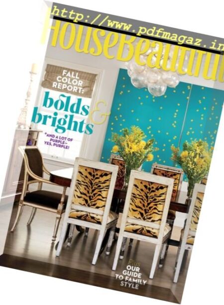 House Beautiful USA – September 2017 Cover
