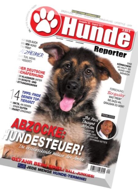 Hunde Reporter – August 2017 Cover