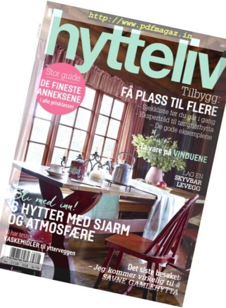Hytteliv – august 2017 Cover