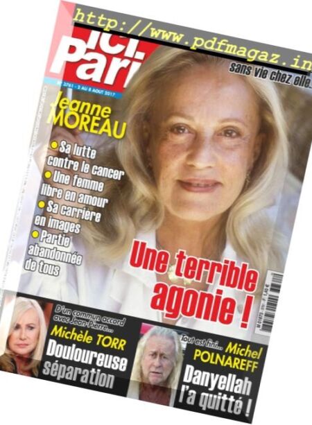 Ici Paris – 2 au 8 Aout 2017 Cover