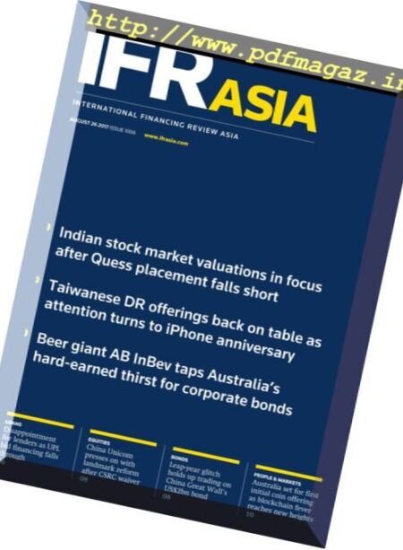IFR Asia – 26 August 2017 Cover