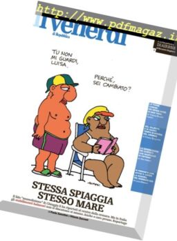 Il Venerdi di Repubblica – 28 Luglio 2017
