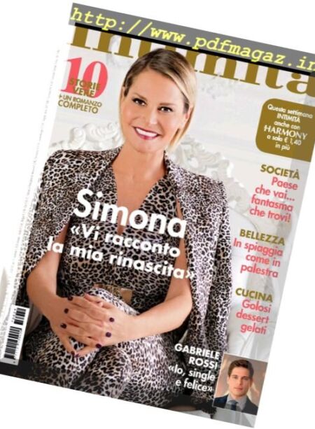Intimita – 26 Luglio 2017 Cover