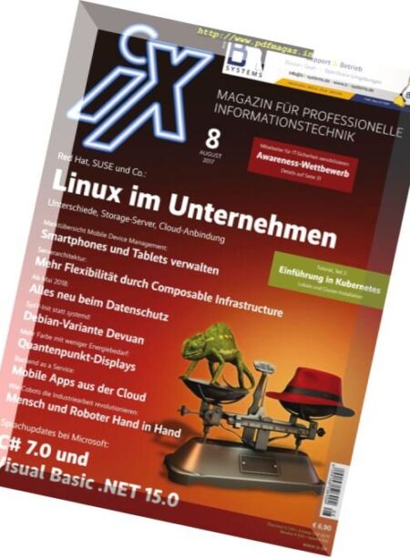 iX Magazin – August 2017 Cover