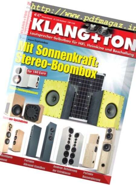 Klang & Ton – August-September 2017 Cover
