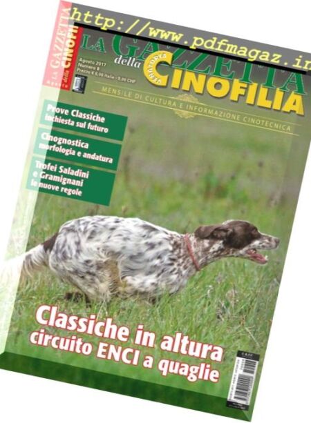 La Gazzetta Della Cinofilia Venatoria – Agosto 2017 Cover
