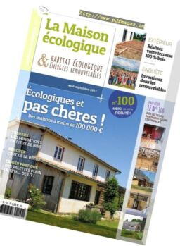 La Maison ecologique – Aout-Septembre 2017