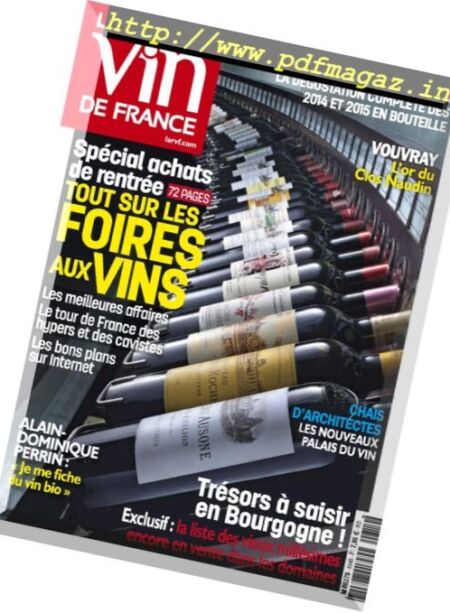 La Revue du Vin de France – Septembre 2017 Cover
