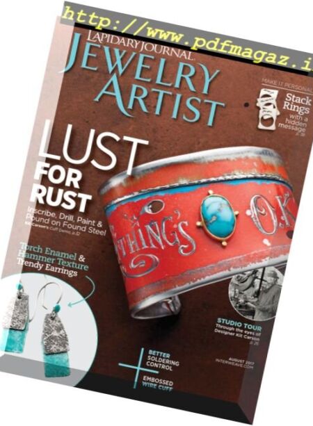 Lapidary Journal Jewelry Artist – August 2017 Cover