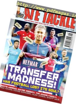 Late Tackle Football – August-September 2017