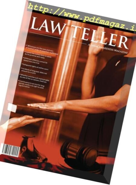 Lawteller – July 2017 Cover