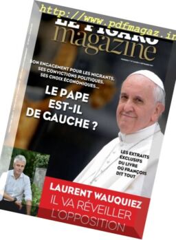 Le Figaro Magazine – 1-2 Septembre 2017