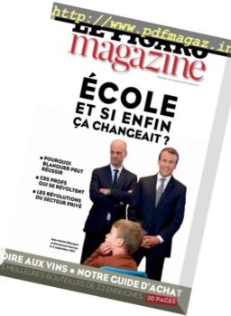 Le Figaro Magazine – 15-16 Septembre 2017