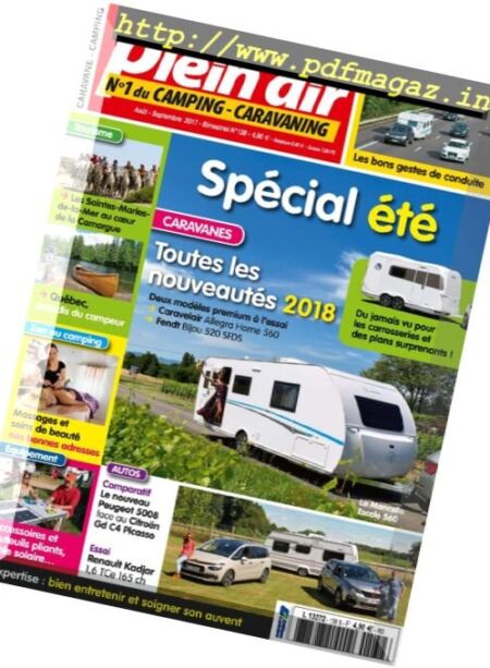 Le Monde du Plein-Air – Aout-Septembre 2017 Cover
