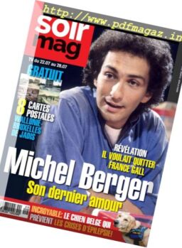 Le Soir Magazine – 19 Juillet 2017