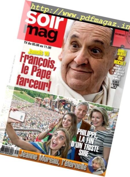 Le Soir Magazine – 2 Aout 2017 Cover