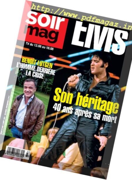 Le Soir Magazine – 9 Aout 2017 Cover