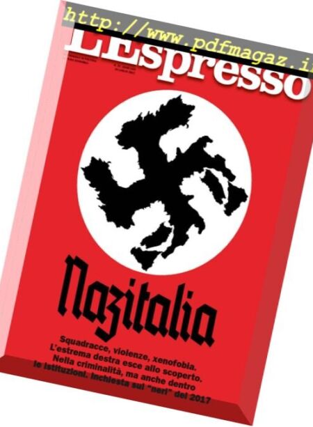 L’Espresso – 30 Luglio 2017 Cover