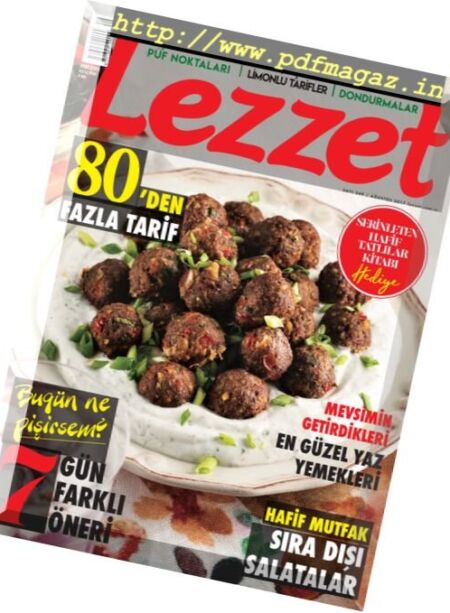 Lezzet – Agustos 2017 Cover