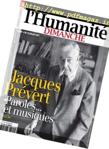 L’Humanite Dimanche – 6 au 19 Juillet 2017 Cover